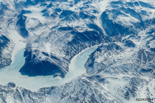 Picture of Aerial View of a Frozen Landscape